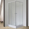 Душевой уголок Royal Bath HPD 115х115 RB115HPD-C без поддона профиль Белый стекло матовое Душевой уголок Royal Bath HPD 115х115 RB115HPD-C без поддона профиль Белый стекло матовое