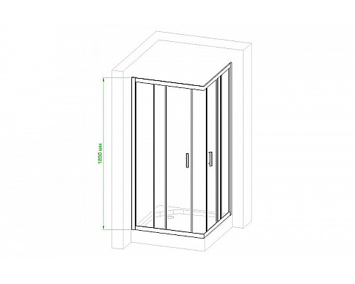 Santeh-Crystal.ru: Душевой уголок Royal Bath HPD 80х80 RB80HPD-C-BL профиль Черный стекло матовое Купить Душевой уголок Royal Bath HPD 80х80 RB80HPD-C-BL профиль Черный стекло матовое в магазине сантехники Santeh-Crystal.ru