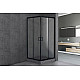 Купить Душевой уголок Royal Bath HPD 90х90 RB90HPD-T-BL профиль Черный стекло прозрачное в магазине сантехники Santeh-Crystal.ru