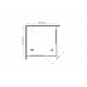 Купить Душевой уголок Royal Bath HPD 120х120 RB1212HPD-C-BL профиль Черный стекло матовое в магазине сантехники Santeh-Crystal.ru