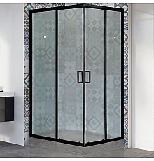 Душевой уголок Royal Bath HPD 100х80 RB8100HPD-C-BL профиль Черный стекло матовое