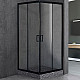 Заказать Душевой уголок Royal Bath HPD 100х90 RB9100HPD-T-BL профиль Черный стекло прозрачное в магазине сантехники Santeh-Crystal.ru