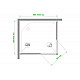 Заказать Душевой уголок Royal Bath HPD 100х90 RB9100HPD-T-BL профиль Черный стекло прозрачное в магазине сантехники Santeh-Crystal.ru