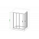 Заказать Душевой уголок Royal Bath HPD 120х80 RB8120HPD-C-BL профиль Черный стекло матовое в магазине сантехники Santeh-Crystal.ru