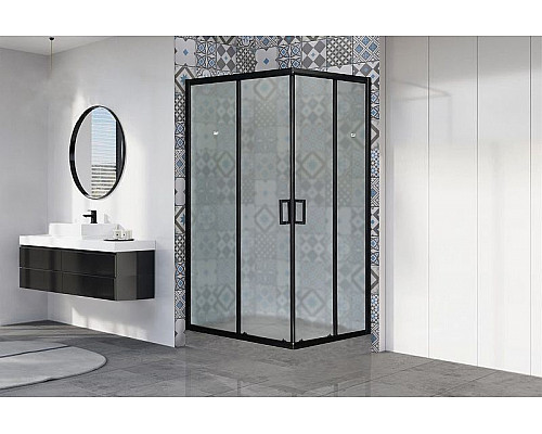 Santeh-Crystal.ru: Душевой уголок Royal Bath HPD 120х90 RB9120HPD-C-BL профиль Черный стекло матовое Приобрести Душевой уголок Royal Bath HPD 120х90 RB9120HPD-C-BL профиль Черный стекло матовое в магазине сантехники Santeh-Crystal.ru