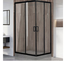 Душевой уголок Royal Bath HPD 120х100 RB1120HPD-T-BL профиль Черный стекло прозрачное