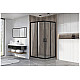 Заказать Душевой уголок Royal Bath HPD 120х100 RB1120HPD-T-BL профиль Черный стекло прозрачное в магазине сантехники Santeh-Crystal.ru