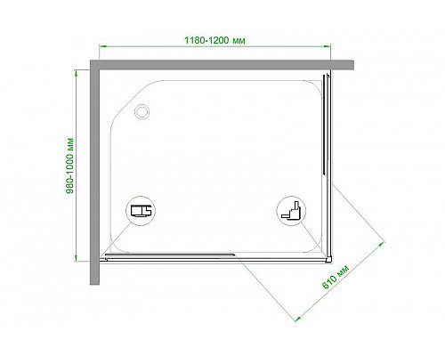Santeh-Crystal.ru: Душевой уголок Royal Bath HPD 120х100 RB1120HPD-C-BL профиль Черный стекло матовое Заказать Душевой уголок Royal Bath HPD 120х100 RB1120HPD-C-BL профиль Черный стекло матовое в магазине сантехники Santeh-Crystal.ru
