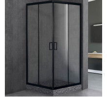 Душевой уголок Royal Bath HPD 110х90 RB9110HPD-T-BL профиль Черный стекло прозрачное