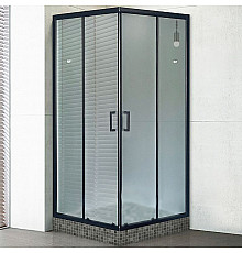 Душевой уголок Royal Bath HPD 110х90 RB9110HPD-C-BL профиль Черный стекло матовое