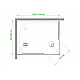 Заказать Душевой уголок Royal Bath HPD 110х90 RB9110HPD-C-BL профиль Черный стекло матовое в магазине сантехники Santeh-Crystal.ru