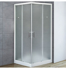 Душевой уголок Royal Bath HPD 110x100 RB1110HPD-C профиль Белый стекло матовое