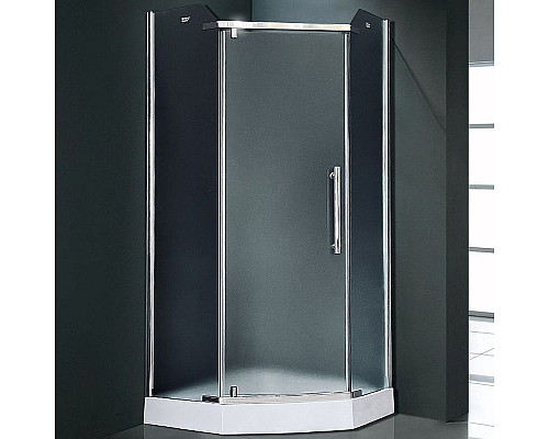 Приобрести Душевой уголок Royal Bath TR 90х90 RB90TR-C-CH профиль Хром стекло рифленое в магазине сантехники Santeh-Crystal.ru