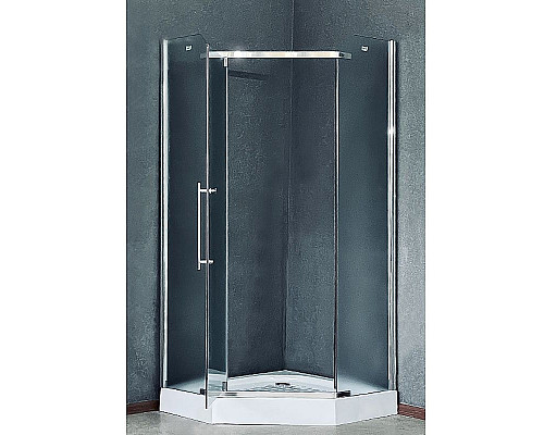 Приобрести Душевой уголок Royal Bath TR 90х90 RB90TR-C-CH профиль Хром стекло рифленое в магазине сантехники Santeh-Crystal.ru