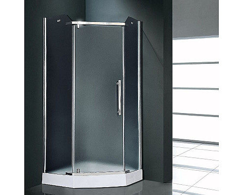 Приобрести Душевой уголок Royal Bath TR 90х90 RB90TR-C-CH профиль Хром стекло рифленое в магазине сантехники Santeh-Crystal.ru