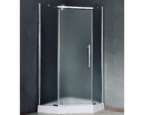 Приобрести Душевой уголок Royal Bath TR 90х90 RB90TR-C-CH профиль Хром стекло рифленое в магазине сантехники Santeh-Crystal.ru