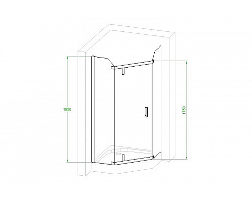 Приобрести Душевой уголок Royal Bath TR 90х90 RB90TR-C-CH профиль Хром стекло рифленое в магазине сантехники Santeh-Crystal.ru