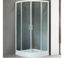 Душевой уголок Royal Bath HK 90х90 RB90HK-T с поддоном профиль Белый стекло прозрачное