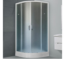 Душевой уголок Royal Bath HK 90х90 RB90HK-C с поддоном профиль Белый стекло матовое