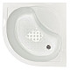 Приобрести Душевой уголок Royal Bath BK 90х90 RB90BK-T с поддоном профиль Белый стекло прозрачное в магазине сантехники Santeh-Crystal.ru