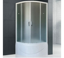 Душевой уголок Royal Bath BK 90х90 RB90BK-C с поддоном профиль Белый стекло матовое