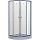 Приобрести Душевой уголок Timo TL 100x100 TL-1101R профиль Хром стекло прозрачное с рисунком в магазине сантехники Santeh-Crystal.ru