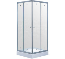 Душевой уголок Timo TL 100х100 TL-1102R профиль Хром стекло прозрачное с рисунком