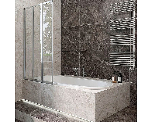 Santeh-Crystal.ru: Шторка на ванну Veconi Palau 90 L PL73L-90-01-19C4 профиль Хром стекло прозрачное Заказать Шторка на ванну Veconi Palau 90 L PL73L-90-01-19C4 профиль Хром стекло прозрачное в магазине сантехники Santeh-Crystal.ru