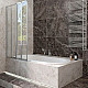 Купить Шторка на ванну Veconi Palau 120 L PL74L-120-01-19C4 профиль Хром стекло прозрачное в магазине сантехники Santeh-Crystal.ru