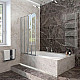 Купить Шторка на ванну Veconi Palau 120 L PL74L-120-01-19C4 профиль Хром стекло прозрачное в магазине сантехники Santeh-Crystal.ru