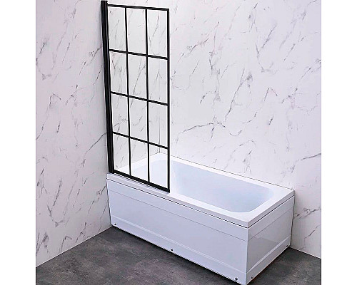 Santeh-Crystal.ru: Шторка на ванну Veconi Palau 70 L PL77L-70-01-C6 профиль Черный матовый стекло прозрачное Приобрести Шторка на ванну Veconi Palau 70 L PL77L-70-01-C6 профиль Черный матовый стекло прозрачное в магазине сантехники Santeh-Crystal.ru