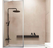 Шторка на ванну Veconi Palau 60 PL85-60-01-C7 профиль Хром стекло прозрачное