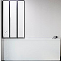 Шторка на ванну Veconi Palau PL-73BL 120 L PL73BL-120-01-19C4 профиль Черный матовый стекло прозрачное Шторка на ванну Veconi Palau PL-73BL 120 L PL73BL-120-01-19C4 профиль Черный матовый стекло прозрачное