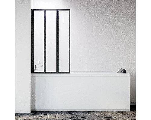 Santeh-Crystal.ru: Шторка на ванну Veconi Palau PL-73BL 120 L PL73BL-120-01-19C4 профиль Черный матовый стекло прозрачное Купить Шторка на ванну Veconi Palau PL-73BL 120 L PL73BL-120-01-19C4 профиль Черный матовый стекло прозрачное в магазине сантехники Santeh-Crystal.ru