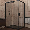 Душевой уголок Veconi Rovigo RV-14 100x90 RV14-10090-01-C5 профиль Черный матовый стекло прозрачное Душевой уголок Veconi Rovigo RV-14 100x90 RV14-10090-01-C5 профиль Черный матовый стекло прозрачное