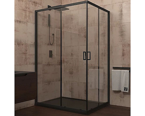 Santeh-Crystal.ru: Душевой уголок Veconi Rovigo RV-14 120x80 RV14-12080-01-C5 профиль Черный матовый стекло прозрачное Заказать Душевой уголок Veconi Rovigo RV-14 120x80 RV14-12080-01-C5 профиль Черный матовый стекло прозрачное в магазине сантехники Santeh-Crystal.ru