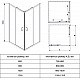 Заказать Душевой уголок Veconi Rovigo RV-14 120x80 RV14-12080-01-C5 профиль Черный матовый стекло прозрачное в магазине сантехники Santeh-Crystal.ru