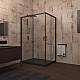 Купить Душевой уголок Veconi Rovigo RV-14 120x90 RV14-12090-01-C5 профиль Черный матовый стекло прозрачное в магазине сантехники Santeh-Crystal.ru