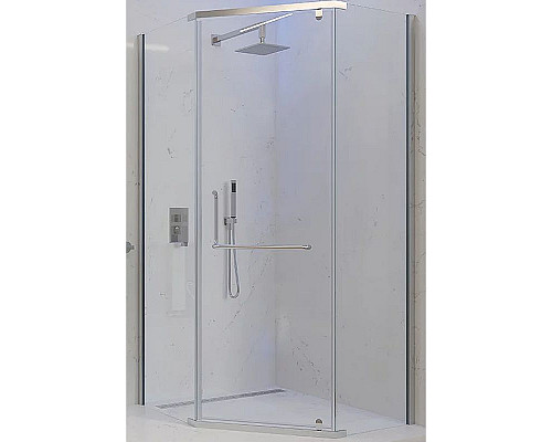 Santeh-Crystal.ru: Душевой уголок Veconi Rovigo RV-36 100x100 RV36-100-01-C5 профиль Хром стекло прозрачное Купить Душевой уголок Veconi Rovigo RV-36 100x100 RV36-100-01-C5 профиль Хром стекло прозрачное в магазине сантехники Santeh-Crystal.ru