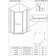 Купить Душевой уголок Veconi Rovigo RV-36 100x100 RV36-100-01-C5 профиль Хром стекло прозрачное в магазине сантехники Santeh-Crystal.ru