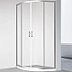 Заказать Душевой уголок Veconi Rovigo RV-01 80х80 RV01-80-01-C7 профиль Хром стекло прозрачное в магазине сантехники Santeh-Crystal.ru