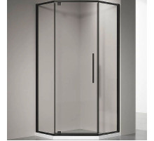 Душевой уголок Veconi Rovigo RV-35B 100х100 RV35B-100-01-C7 профиль Черный матовый стекло прозрачное