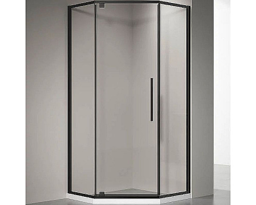 Santeh-Crystal.ru: Душевой уголок Veconi Rovigo RV-35B 100х100 RV35B-100-01-C7 профиль Черный матовый стекло прозрачное Купить Душевой уголок Veconi Rovigo RV-35B 100х100 RV35B-100-01-C7 профиль Черный матовый стекло прозрачное в магазине сантехники Santeh-Crystal.ru