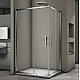 Купить Душевой уголок Veconi Rovigo RV-30 120x90 RV30-12090PR-01-19C3 профиль Хром стекло прозрачное в магазине сантехники Santeh-Crystal.ru