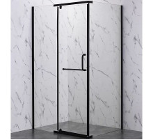 Душевой уголок Veconi Rovigo RV-19B 100х80 RV19B-10080-01-C6 профиль Черный матовый стекло прозрачное