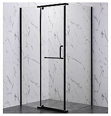 Душевой уголок Veconi Rovigo RV-19B 100х80 RV19B-10080-01-C6 профиль Черный матовый стекло прозрачное