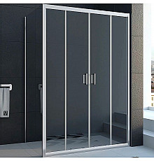 Душевой уголок Veconi Rovigo RV-045 150x100 RV045-150100PR-01-19C1 профиль Хром стекло прозрачное