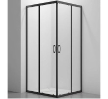 Душевой уголок Veconi Rovigo RV-101B 80х80 RV101B-80-01-C5 профиль Черный матовый стекло прозрачное