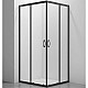 Купить Душевой уголок Veconi Rovigo RV-101B 90х90 RV101B-90-01-C5 профиль Черный матовый стекло прозрачное в магазине сантехники Santeh-Crystal.ru