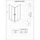 Купить Душевой уголок Veconi Rovigo RV-101B 90х90 RV101B-90-01-C5 профиль Черный матовый стекло прозрачное в магазине сантехники Santeh-Crystal.ru